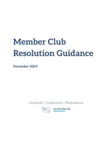 Member Club Resolution Guidance - CPGA